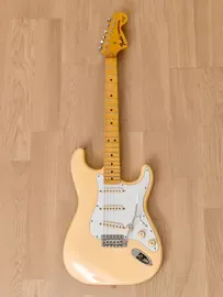 Электрогитара Fender Yngwie Malmsteen Stratocaster ST71-140YM SSS Yellow White w/case Japan 2005