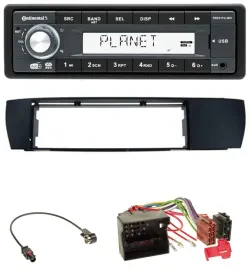 Continental MP3 AUX USB DAB 1DIN Autoradio für BMW X3 (E83 2004-2010) seitlich