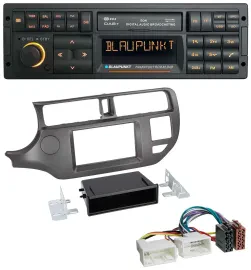 Blaupunkt USB DAB SD MP3 Bluetooth Autoradio für Kia Rio UB 2011-2014 anthrazit