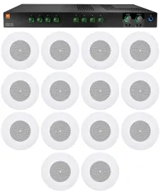 Потолочная акустика JBL CSS8008 White с усилителем (14 штук)