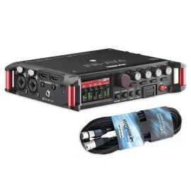 Tascam Audio-Recorder FR-AV4 4-Spur Feldrecorder mit keepdrum XLR-Kabel