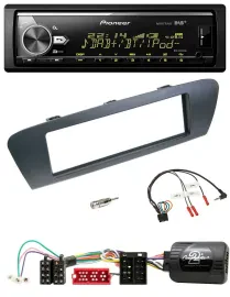 Pioneer Bluetooth USB DAB Lenkrad Autoradio für Renault Grand Scenic ISO ab 2009