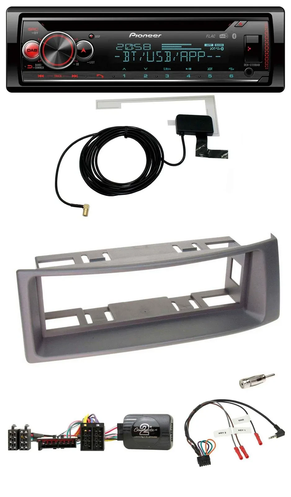 Автомагнитола Pioneer DAB/CD USB Bluetooth для Renault Megane/Scenic (1996–2000)