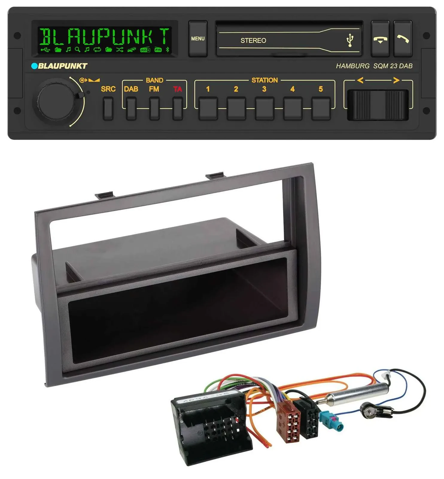 Blaupunkt USB DAB Bluetooth MP3 Autoradio für Citroen Jumper 2006-2011 Quadlock