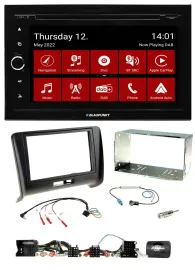 Blaupunkt Lenkrad DVD Bluetooth DAB 2DIN USB Autoradio für Audi TT 2006-2014