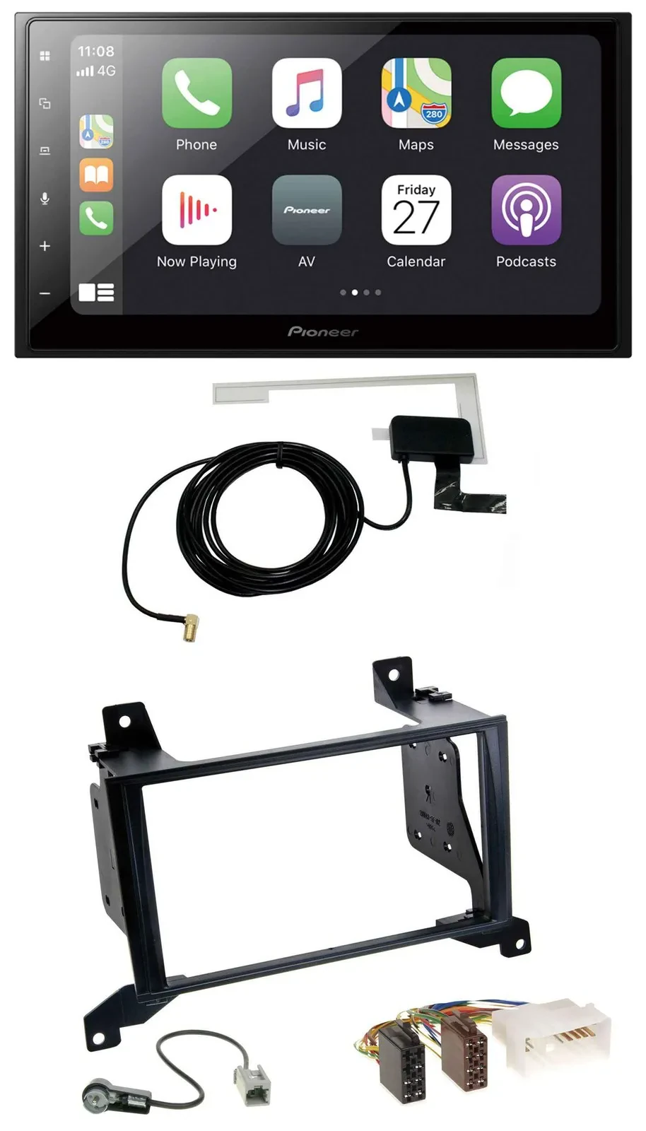 Pioneer USB MP3 2DIN Bluetooth DAB Autoradio für Hyundai Santa Fe CM 09-12