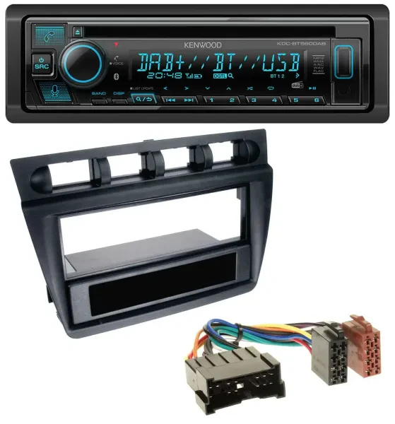 Kenwood Bluetooth DAB CD MP3 USB Autoradio für Kia Picanto (ab 2006) - schwarz