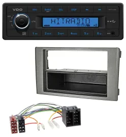 VDO AUX 1DIN MP3 USB Autoradio für Iveco Daily (06-14) dunkelgrau