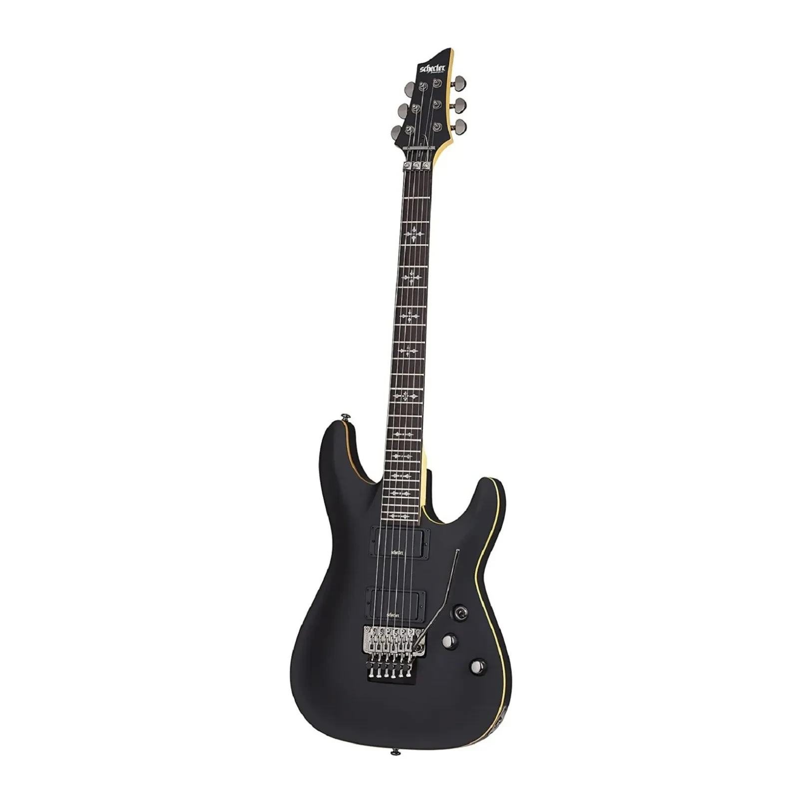 Schecter Demon-6 FR 6-String Solid-Body Electric Guitar Aged Black Satin