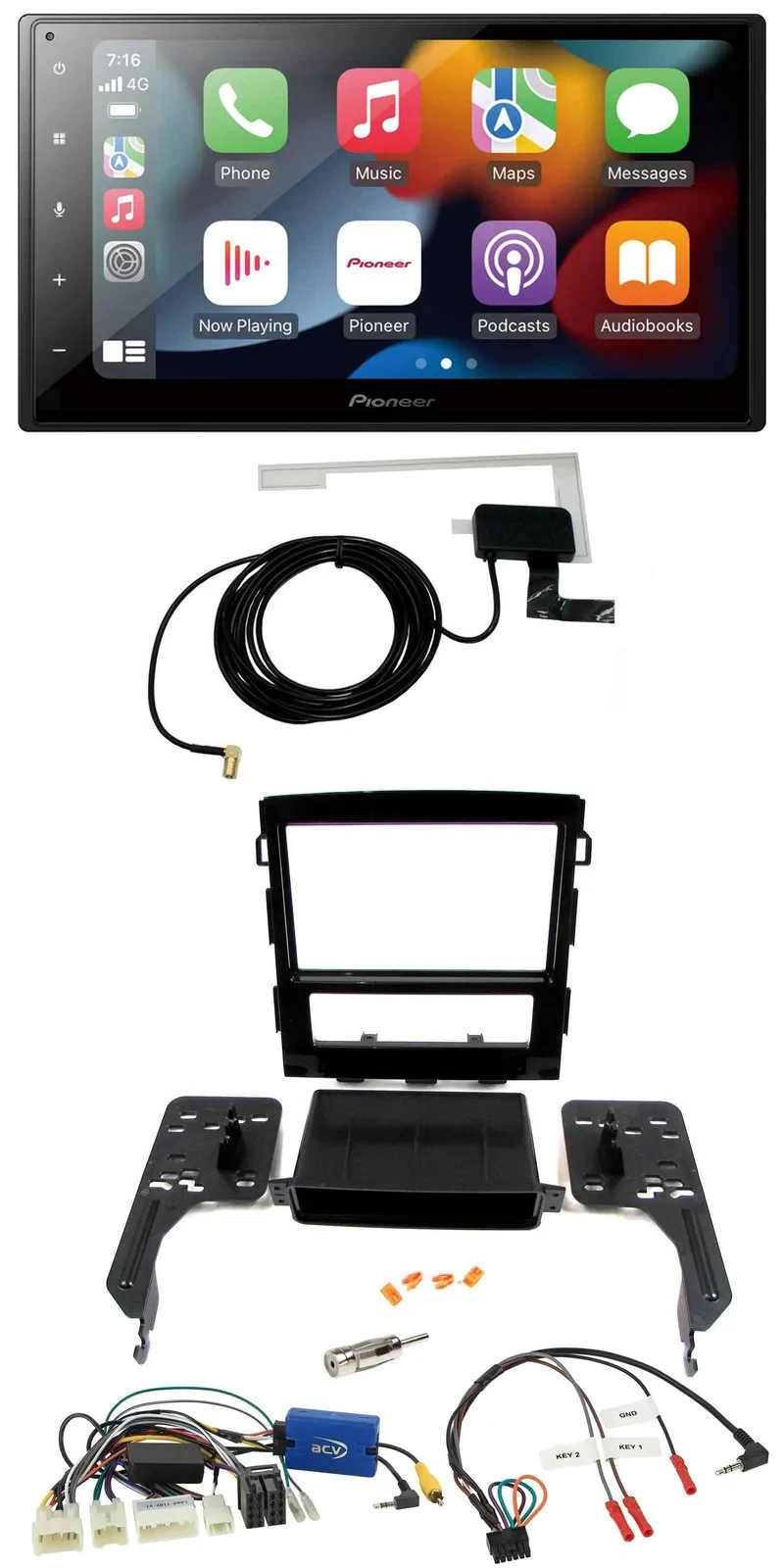 Pioneer Lenkrad USB Bluetooth DAB 2DIN Autoradio für Subaru Impreza ab 2018