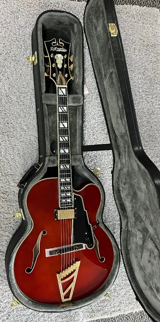 D'Angelico LIMITED Excel EXL-1 Hollow Body Electric Guitar w/Case, Rare Walnut