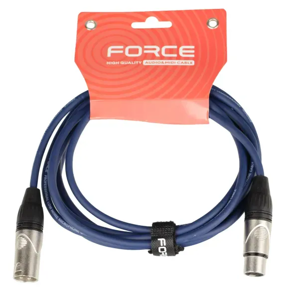 Микрофонный кабель Force FMC-05/3 BL Blue 3 м