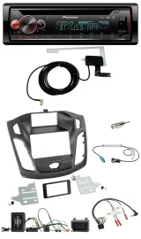 Pioneer DAB CD Lenkrad USB Bluetooth Autoradio für Ford Focus DYB 2011-2014