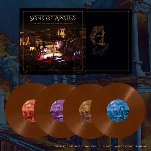 Виниловая пластинка Sons of Apollo - Live With The Plovdiv Psychotic Symphony [New Vinyl LP] Amber ,