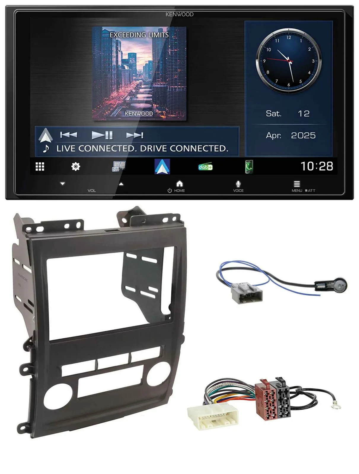Kenwood Bluetooth 2DIN USB DAB MP3 Autoradio für Nissan Xterra 2009-2011
