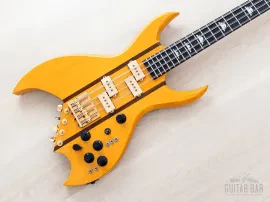 1991 BC Rich Bich 8-String Vintage Neck Through Bass Natural w/ Case, Japan NJ