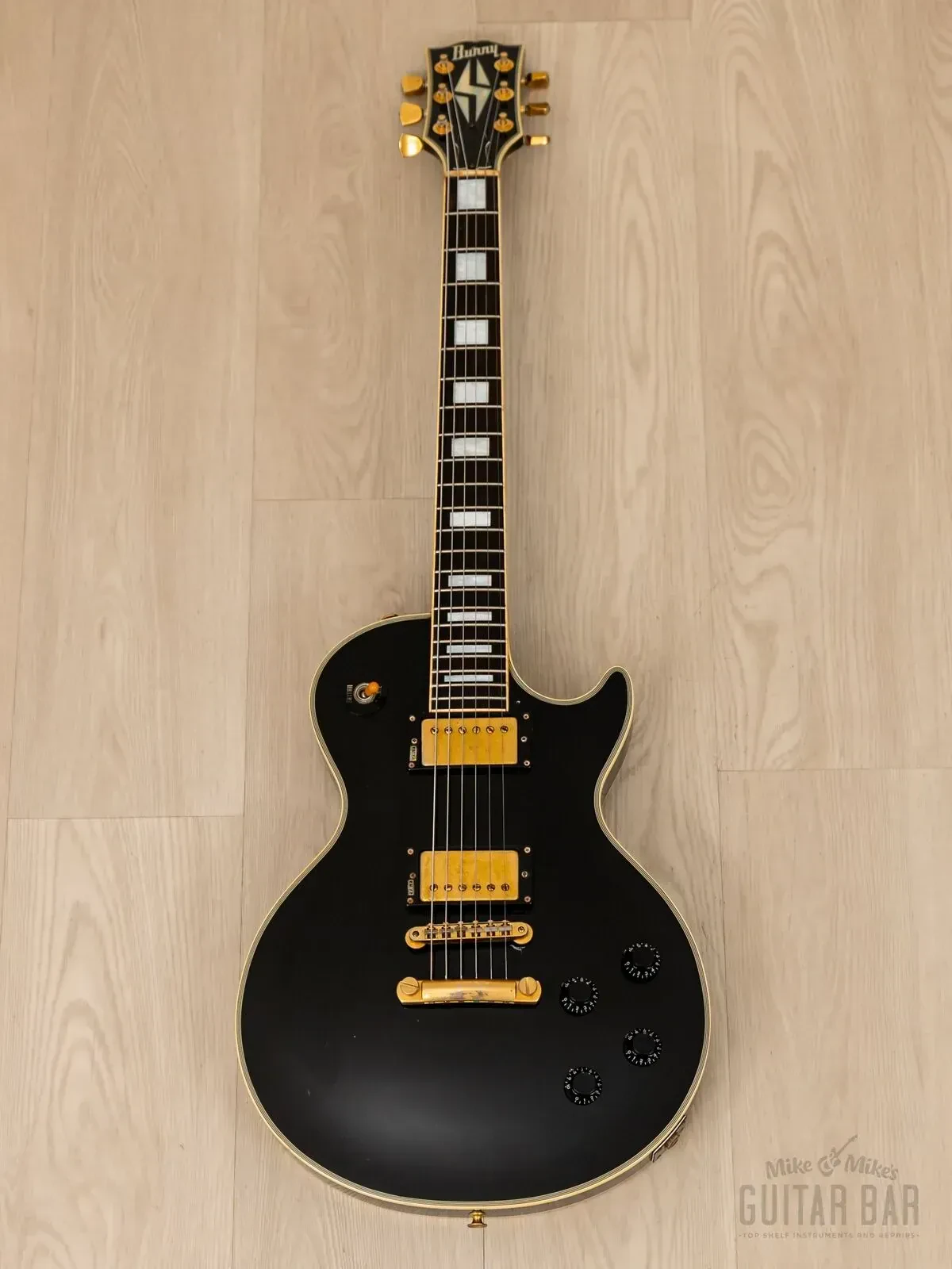 Электрогитара Burny RLC-70 Custom HH Black w/gigbag Japan 1990s