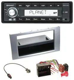 Continental MP3 AUX USB DAB 1DIN Autoradio für Ford Galaxy Focus C-Max S-Max 03-