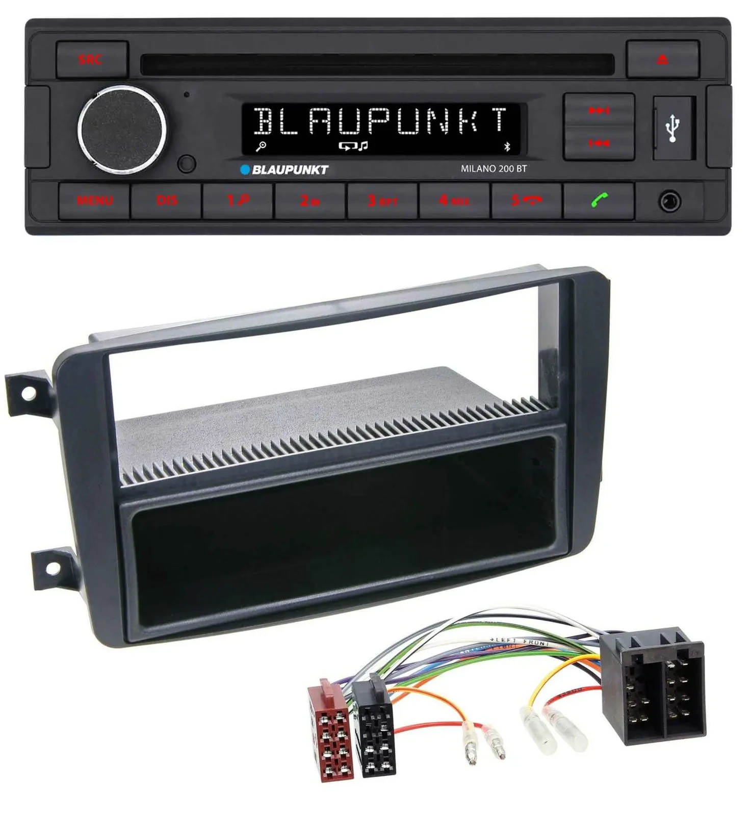 Blaupunkt MP3 USB CD Bluetooth AUX Autoradio für Mercedes C-Klasse W203 CLK W209