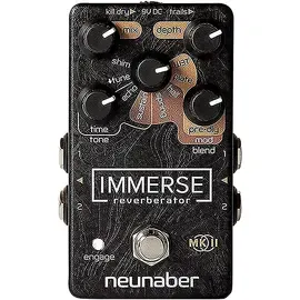 Педаль эффектов для электрогитары Neunaber Immerse Reverberator Mk II Stereo Reverb Effects Pedal Black