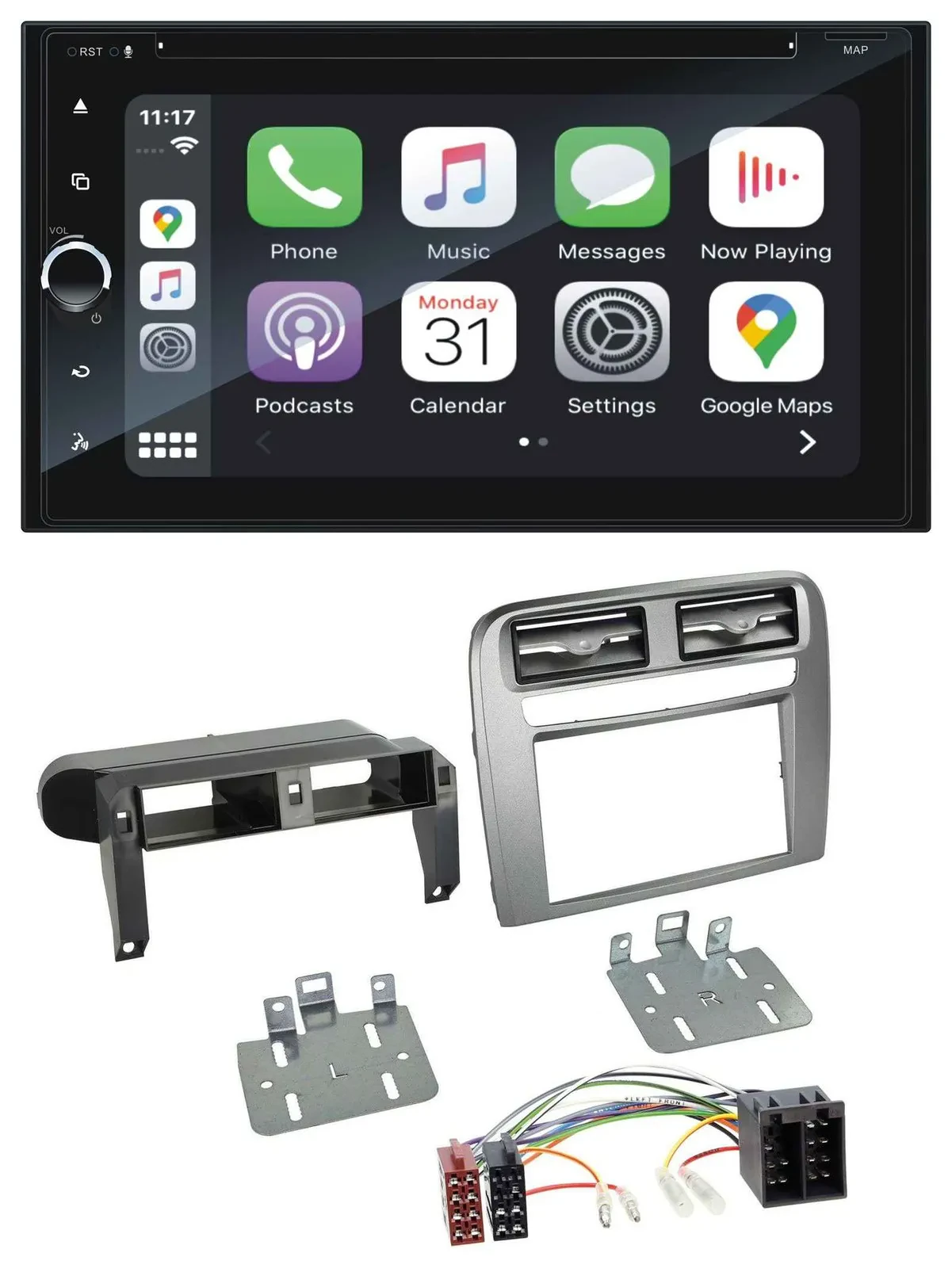 Blaupunkt 2DIN Bluetooth DAB USB DVD MP3 Autoradio für Fiat Grande Punto 05-09 a