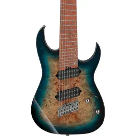 Ibanez RGMS8PB Multi-Scale 8-String E/G, Jatoba FB, Cosmic Blue Starburst