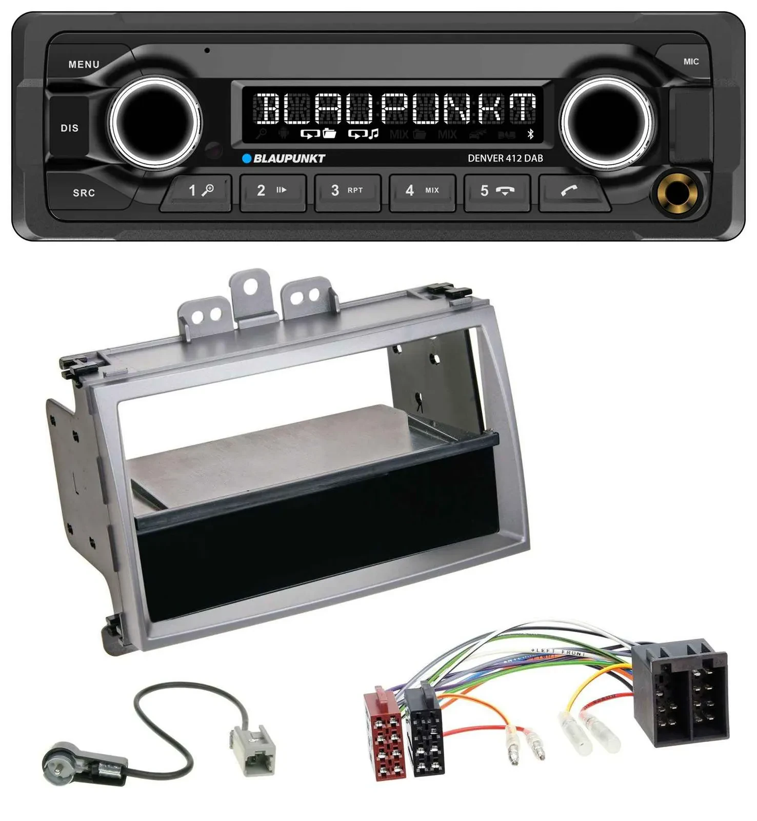 Blaupunkt Bluetooth DAB MP3 USB Autoradio für Hyundai i20 (08-11) Ablagefach