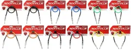 Патч-кабель инструментальный Rockville RCGT1.5 Multicolor 0.45 м (12 штук)