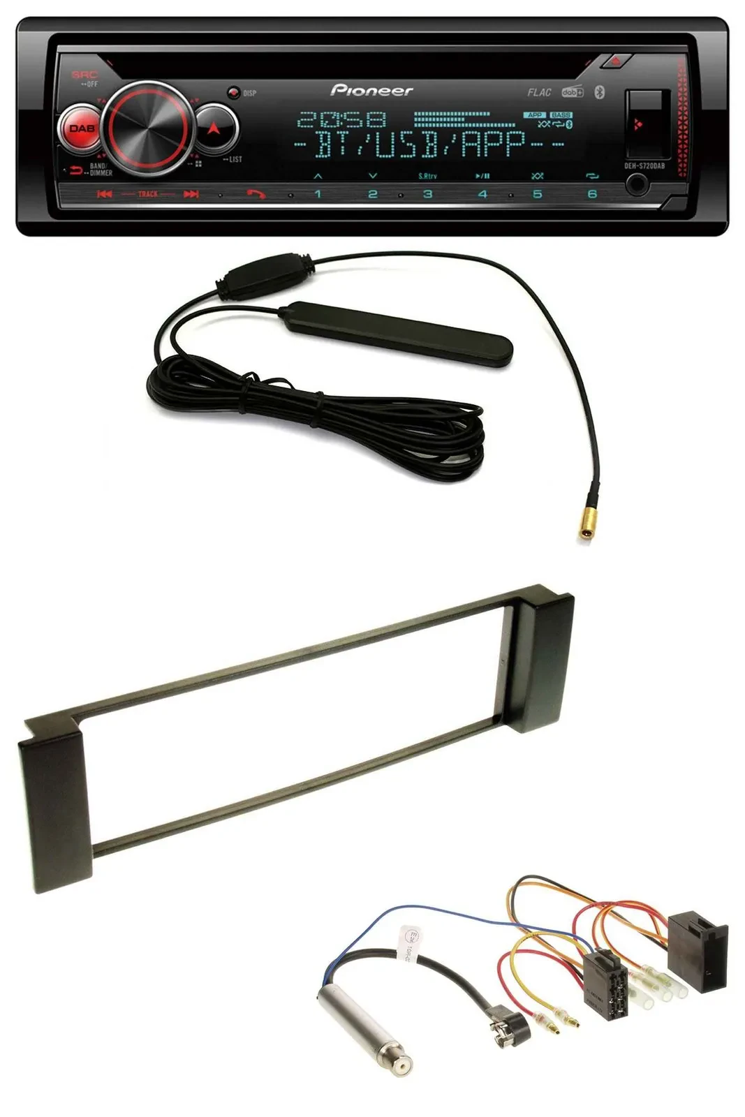 Автомагнитола для Audi A3 8L 2000–2003, A6 C5 2001–2005 Pioneer USB, DAB, MP3, Bluetooth, CD