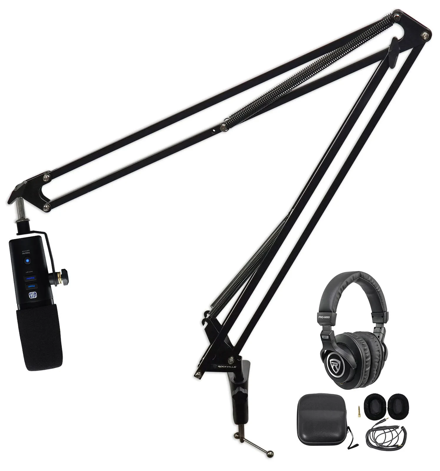 Микрофон для подкастов PreSonus Revelator Dynamic USB-C (набор, 3 шт.)