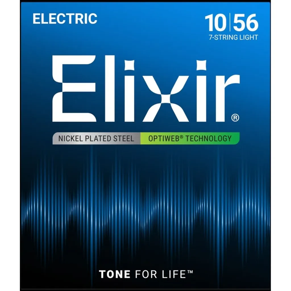 Струны для 7-струнной электрогитары Elixir 19057 Optiweb 10-56