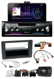 Pioneer USB Lenkrad Bluetooth DAB Autoradio für Saab 9-5 YS3E Facelift 2005-2011