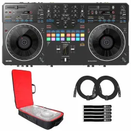 DJ-контроллер с джогом Pioneer DDJ-REV5 Black с аксессуарами