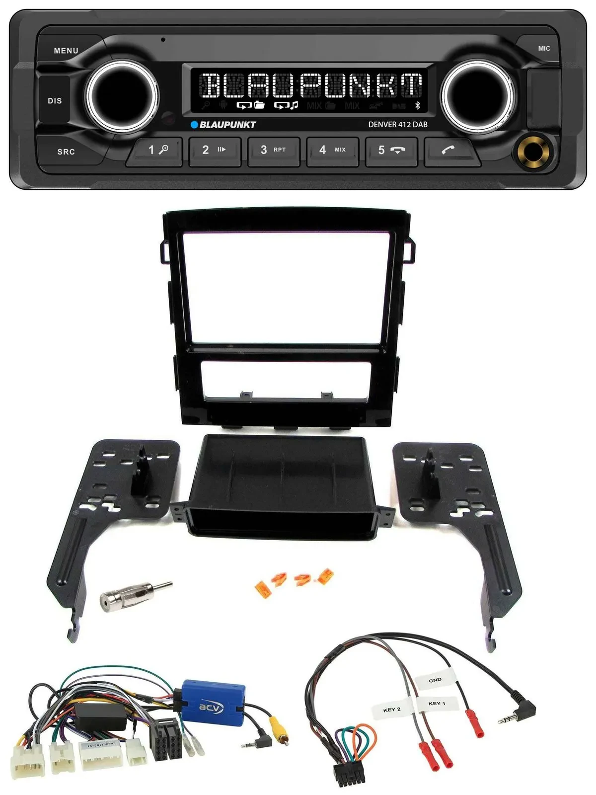 Blaupunkt Bluetooth DAB Lenkrad USB Autoradio für Subaru Impreza ab 2018