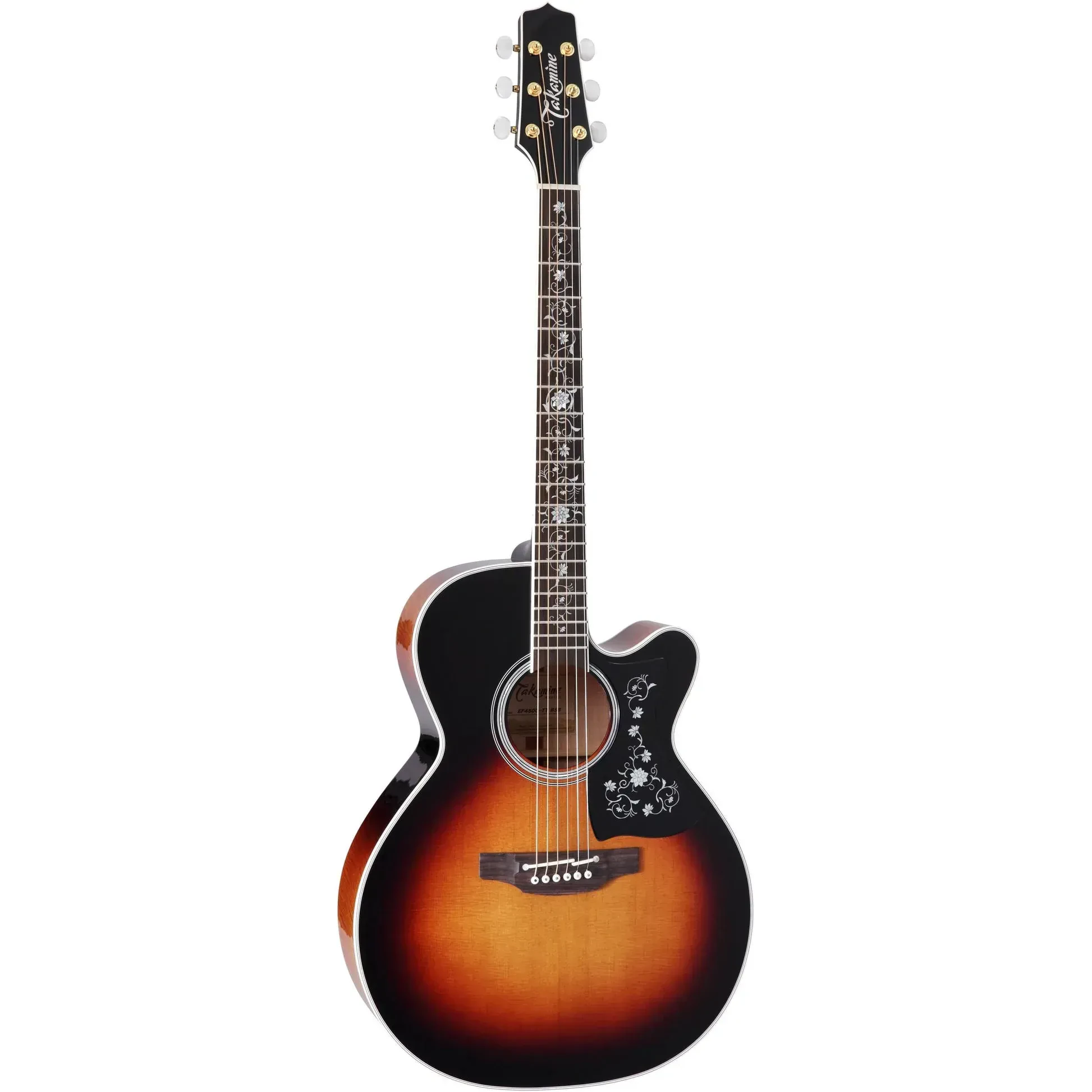 Электроакустическая гитара Takamine EF450C-TT BSB Brown Sunburst с кейсом