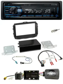 Alpine USB Bluetooth DAB Lenkrad Autoradio für Alfa Giulietta 940 Facelift 2014-
