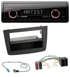 Blaupunkt SD USB 1DIN MP3 AUX Autoradio für Alfa Romeo Mito 955 08-14 ISO schwar