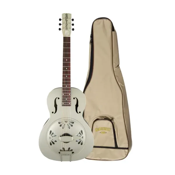 Gretsch G9201 Honey Dipper 6-String Right-Handed Resonator Guitar Bundle