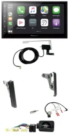 Pioneer USB Lenkrad 2DIN Bluetooth DAB Autoradio für Toyota RAV 4 2001-2005