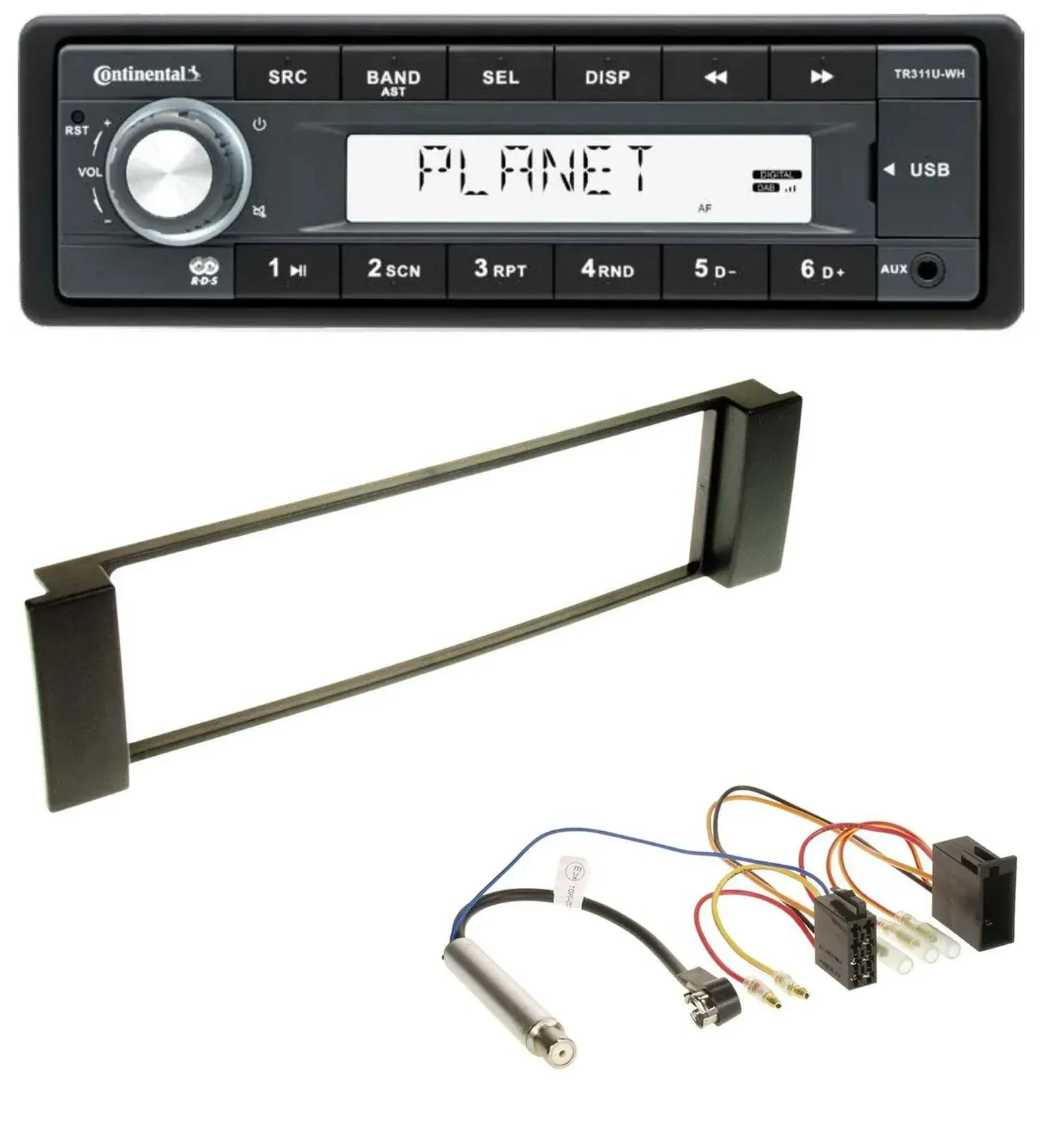 Continental USB MP3 AUX 1DIN Autoradio für Audi A3 8L 00-03 A6 C5 01-05