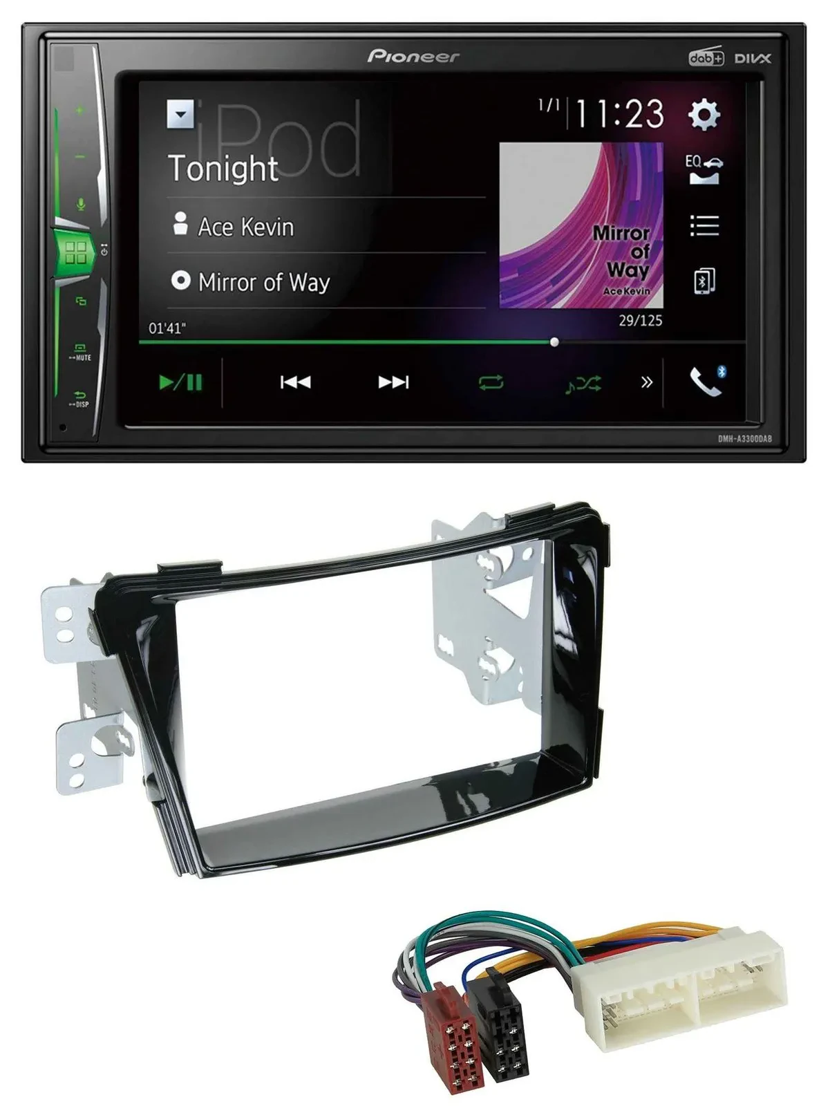 Pioneer 2DIN MP3 DAB USB Bluetooth Autoradio für Hyundai i40 ab 2016 Typ VF Klav