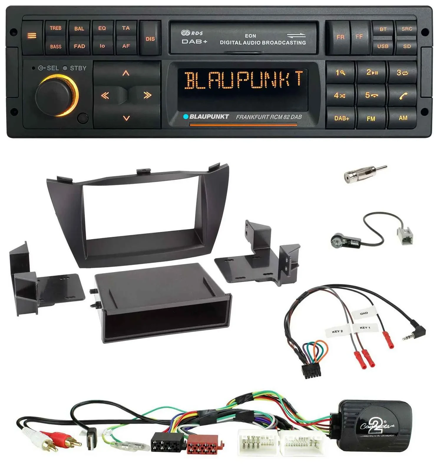 Blaupunkt USB DAB SD Lenkrad Bluetooth Autoradio für Hyundai Tucson 2010-2015