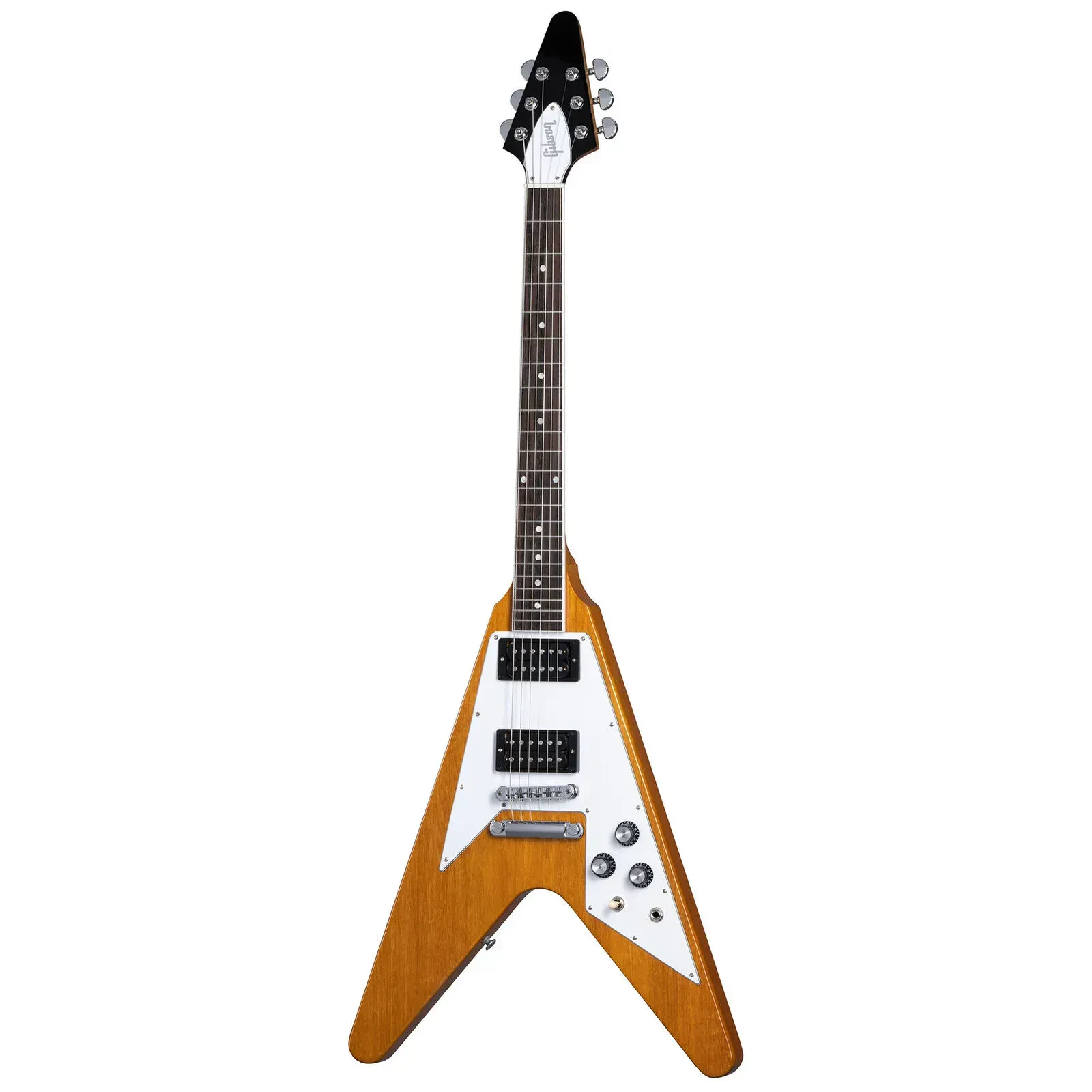 Электрогитара Gibson 70s Flying V Antique Natural с кейсом
