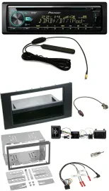 Pioneer CD MP3 Lenkrad DAB USB Autoradio für Ford Kuga 2008-2012 schwarz