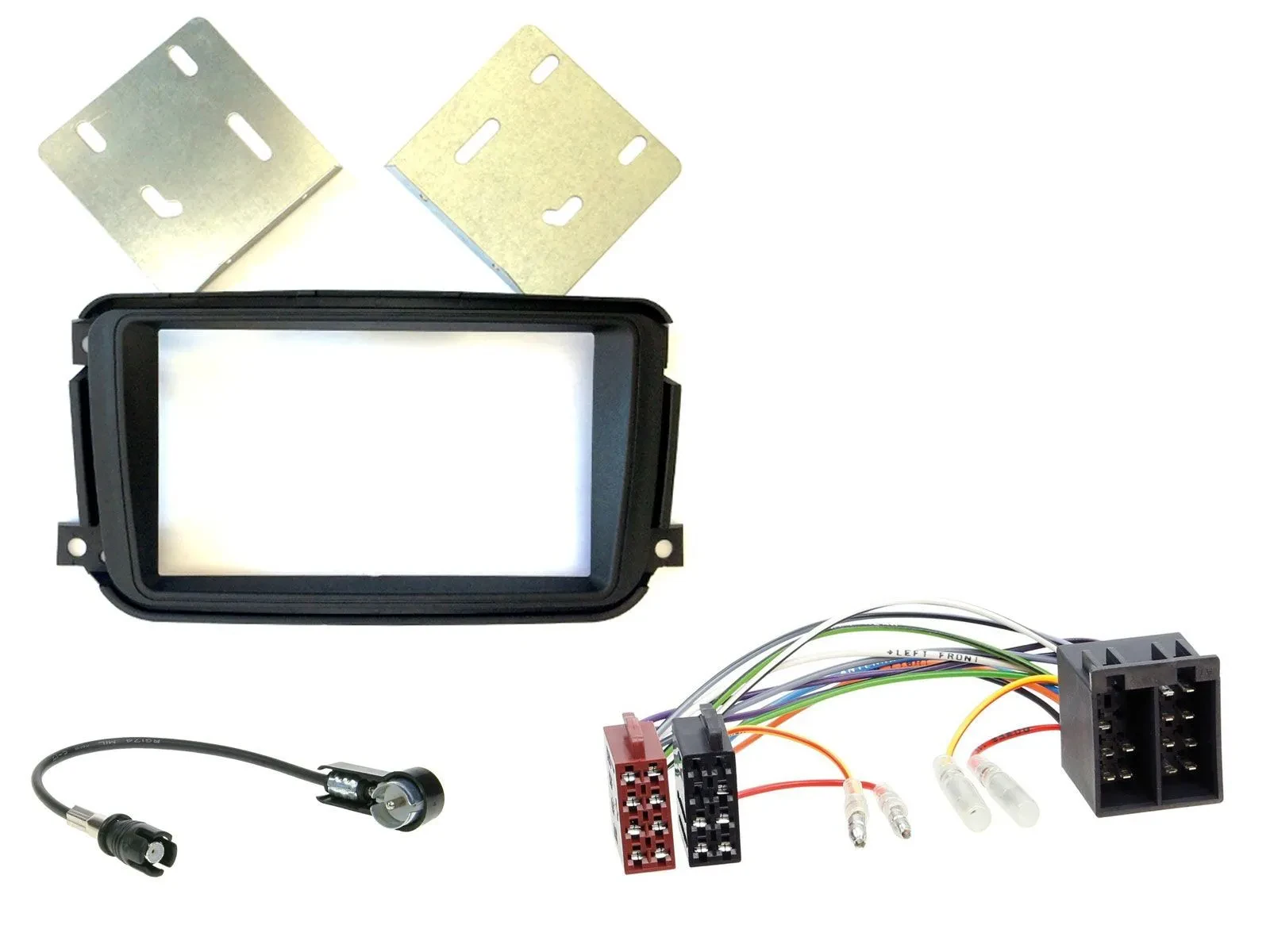 Einbauset Doppel DIN Autoradio für Smart ForTwo 2010-2015 ISO