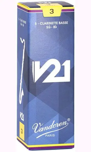 Vandoren Трость д/бас-кларнета, Bb CR-823 (№ 3), серия V21, упаковка 5 штук