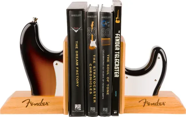Genuine Fender Strat/Stratocaster Body Bookends Gift, Sunburst
