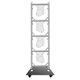 4 Global Truss Modular Lighting Quick Grid Sections + Baseplate w/ Wheels