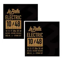 Струны для электрогитары La Bella HRS-M 2PAK Nickel Electric 10-48 (2 упаковки)