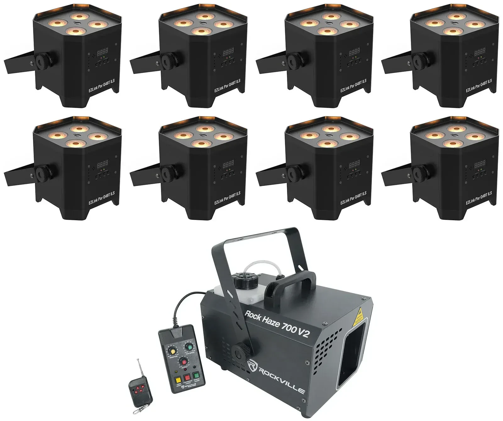 Комплект светового оборудования Chauvet DJ EZLink Par Q4BT ILS+ROCKHAZE 700 V2